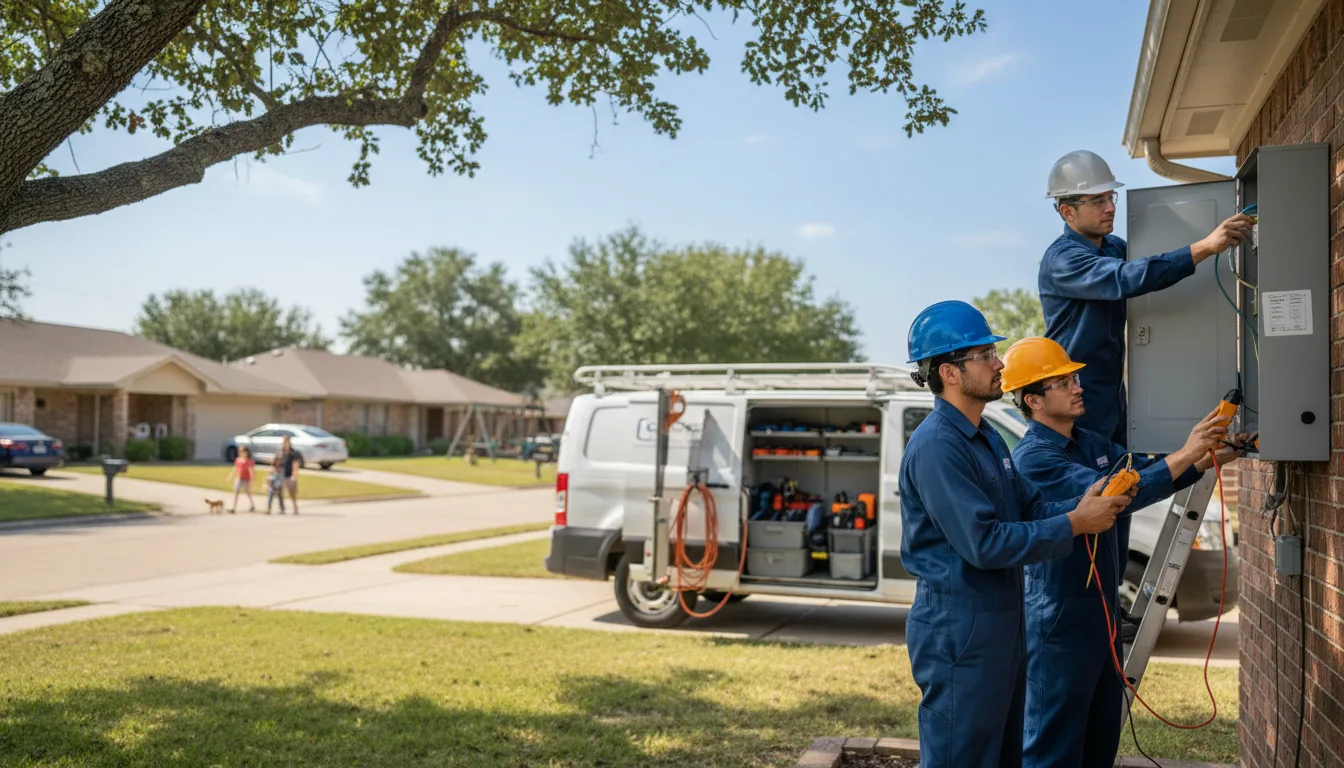Certified electrician providing emergency electrical services in Woodford, WI